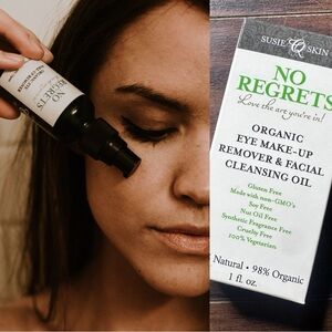 No Regrets Facial Cleansing Oil Organic All Natural Eye Make Up Remover